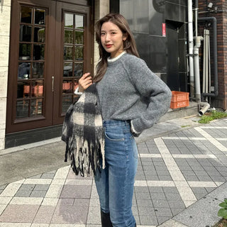 Daily check scarf