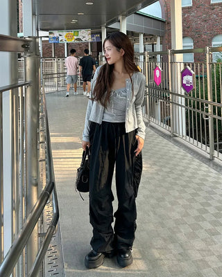Side Shirring Point Pants