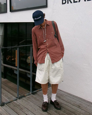 Cargo string Bermuda shorts