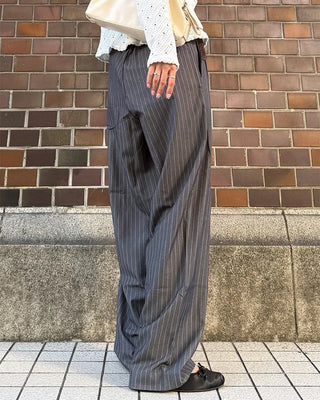 Unisex Double Pintuck Stripe Pants