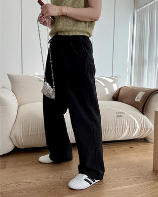 Seersucker Stripe Banding Pants
