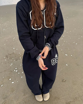 Number patch sweatpants