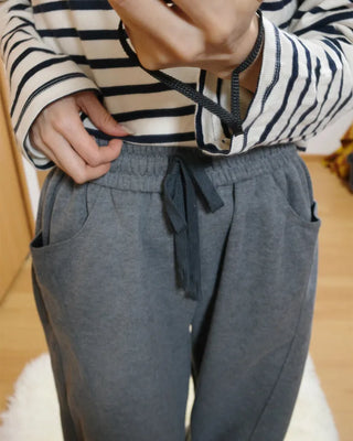 Side Yoke Wide Sweatpants