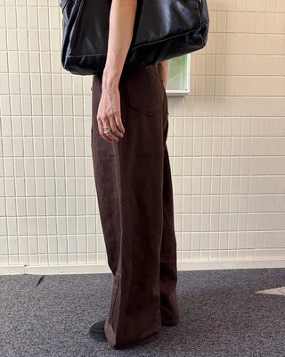 Cotton pleated pants