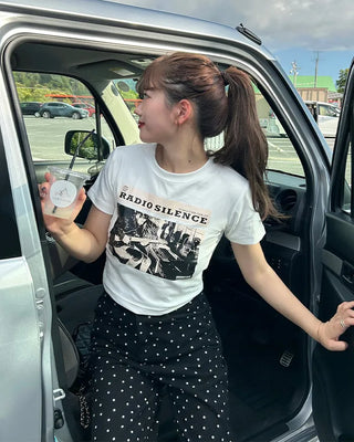 RADIO Lettering Cropped T-Shirt