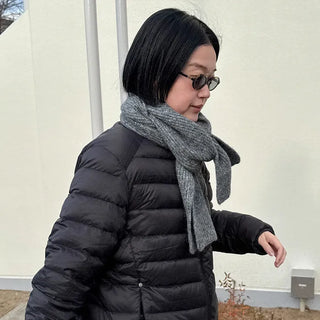 Winter wool scarf