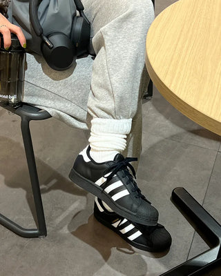 Loose long ribbed socks