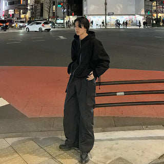 (Unisex) Oversized Zip-Up Hoodie