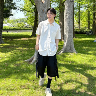 (Unisex) Oversized Short-Sleeve Shirt