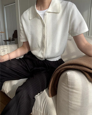 Summer cotton color cardigan