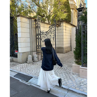 Chiffon flared skirt