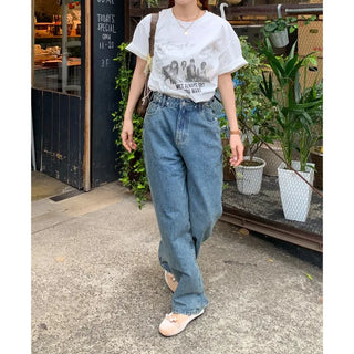 Pintuck pointed denim