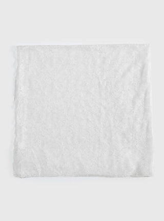 Nellie Scarf White Lace