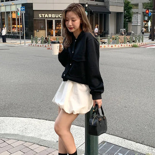 Two-pocket cropped jacket