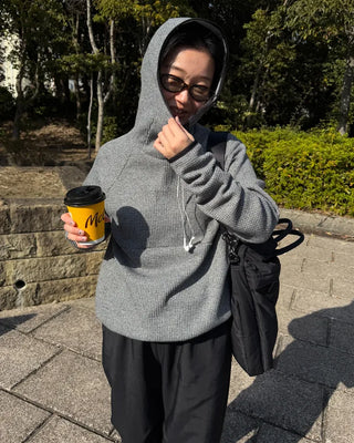 Balaclava Waffle Hoodie