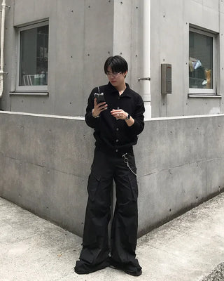Soft polo knit cardigan