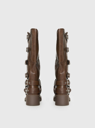 Buckle Down Boots Brown