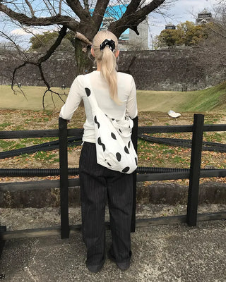 Polka Dot Big Shoulder Bag