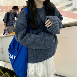 Loose-fit colored knit