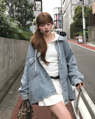 Oversized denim jacket