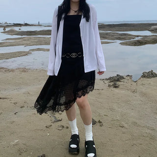 V-neck loose cardigan
