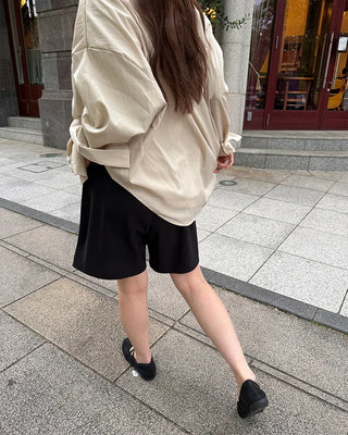 Flared Bermuda shorts