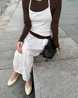 Gathered drawstring shoulder bag