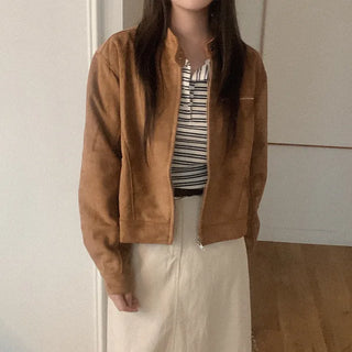 Suede Biker Jacket