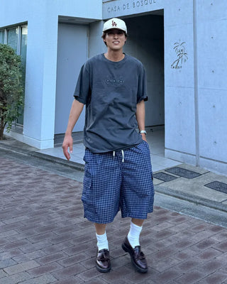 Check Cargo Bermuda Shorts