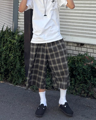 Checked Bermuda Pants