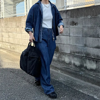 Basic denim color shirt