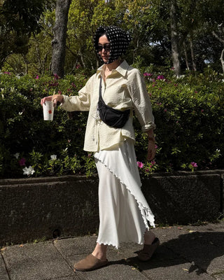 Frilled layered skirt