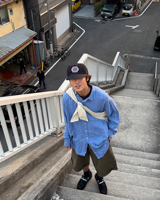 Roll-up chino shorts