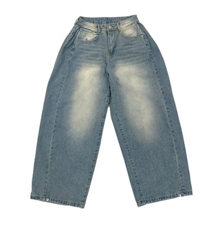 Wide-leg pants with brushed lining and pleats