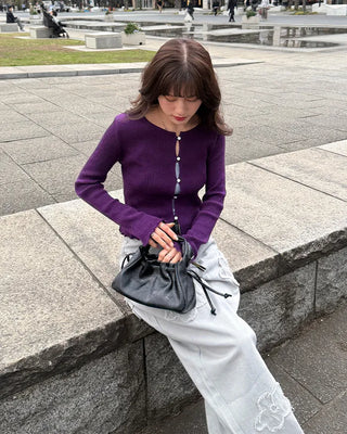Flower embroidered wide-leg pants