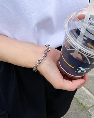 angle buckle chain bracelet