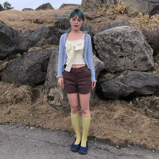 See-through knee-high socks
