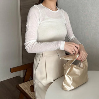 Basic Tencel Long T-Shirt