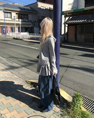 Parka Side Shirring Dress