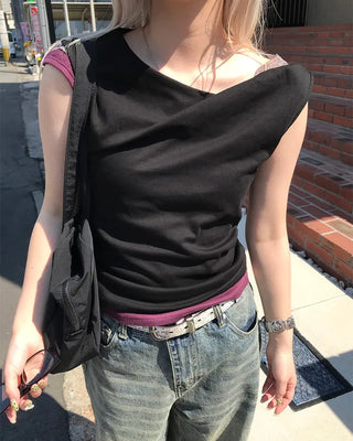 Asymmetrical Camisole Blouse