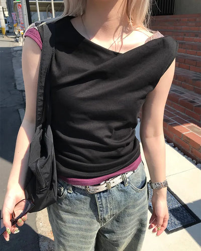 Asymmetrical Camisole Blouse