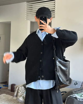 Leather Twist Shoulder Bag