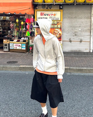 Unisex Loose Basic Zip Hoodie