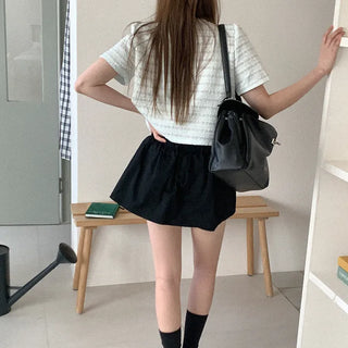 Tweed short-sleeved jacket
