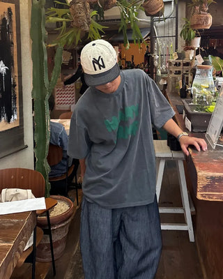 MARYJANE Washed Half-Sleeve T-Shirt