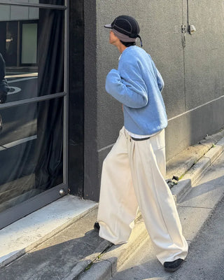 Balloon silhouette dart pants