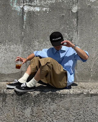 Pintuck Cotton Bermuda Shorts