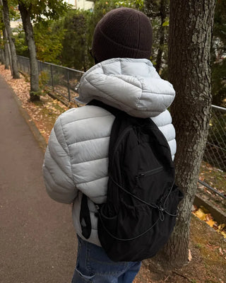 High-neck light padded jacket