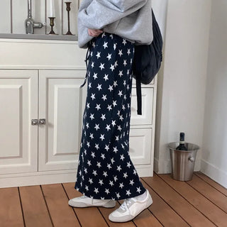(2 colors) Star Long Skirt