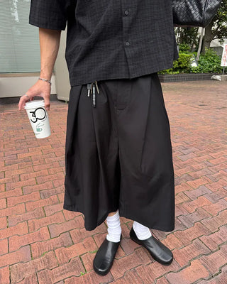 Pintuck Bermuda Shorts